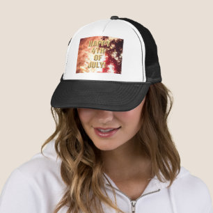 Fireworks 12 4th of July trucker hat