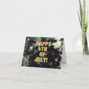 Fireworks 13 4th of July card