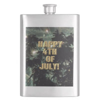 Fireworks 13 4th of July stainless steel flask