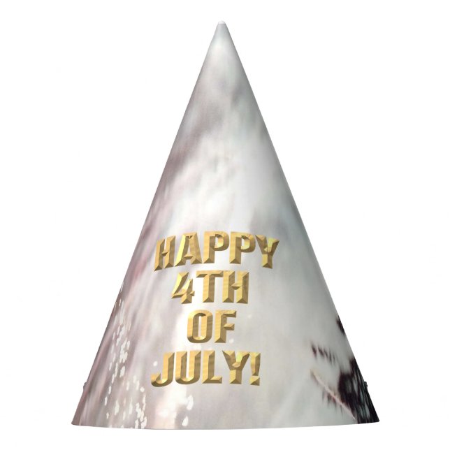 Fireworks 14 4th of July party hat (Front)