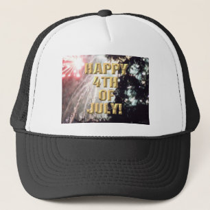 Fireworks 14 4th of July trucker hat