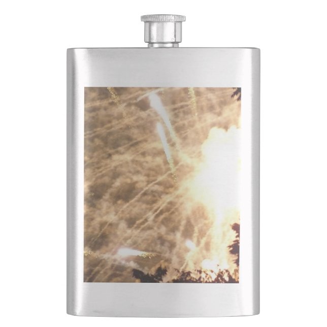 Fireworks 15 stainless steel flask (Front)