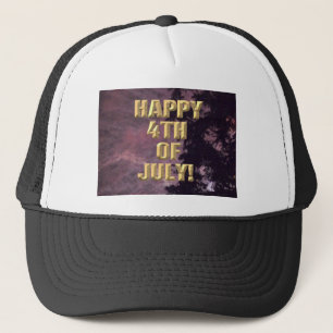 Fireworks 16 4th of July trucker hat