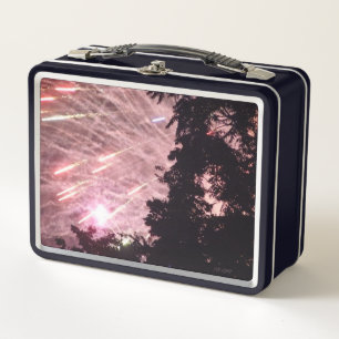 Fireworks 17 black lunchbox