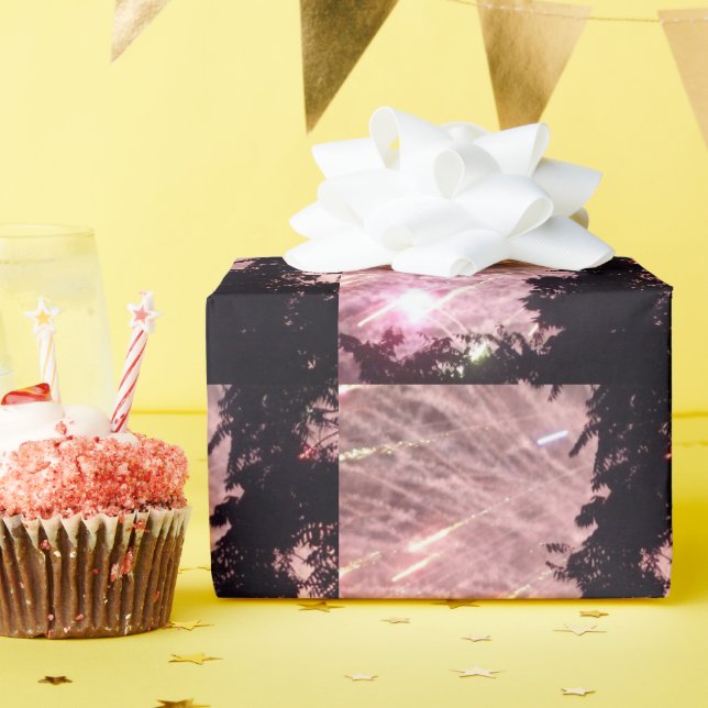 Fireworks 17 matte wrapping paper (Birthday Party)