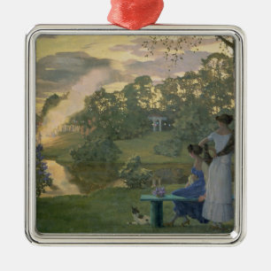 Fireworks, 1922 metal ornament