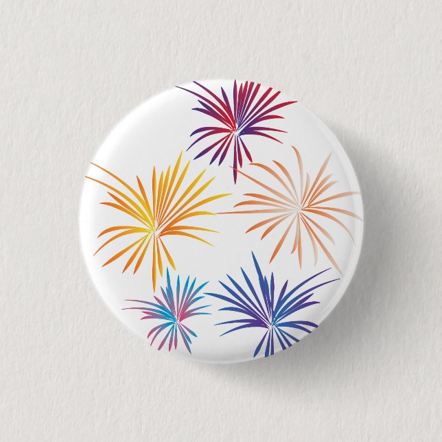 Fireworks 1 Inch Round Button (Front)