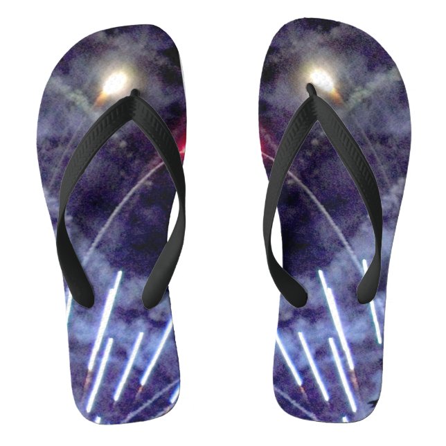 Fireworks 1 wide flip flops (Footbed)