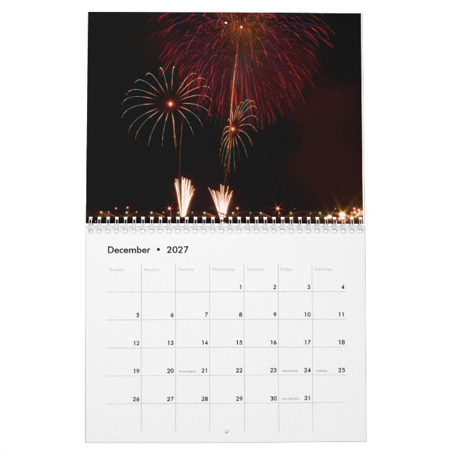 Fireworks 2024 Calendar (Dec 2027)
