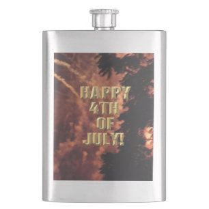Fireworks 20 4th of July stainless steel flask