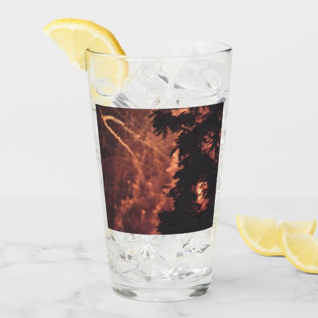 Fireworks 20 Collins glass tumbler (Front Ice)