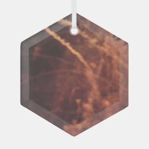 Fireworks 20 ornement hexagone en verre