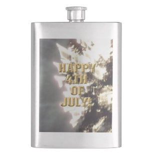 Fireworks 2 4th of July stainless steel flask