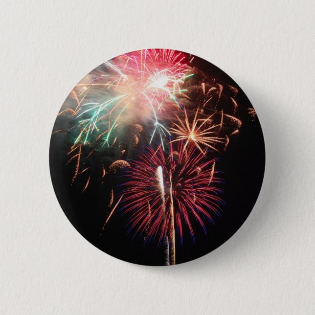 Fireworks 2 Inch Round Button (Front)