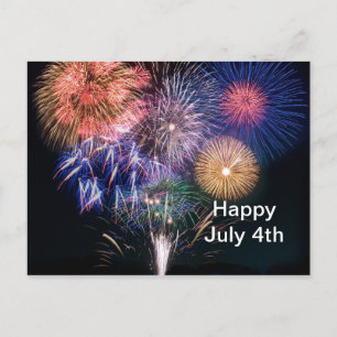 Fireworks 2 July 4th Postcard