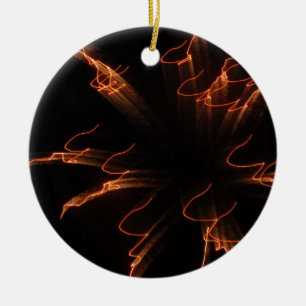 Fireworks 3 ceramic ornament