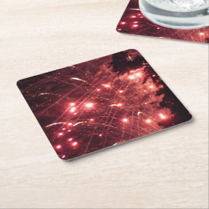 Fireworks 3 paper coasters