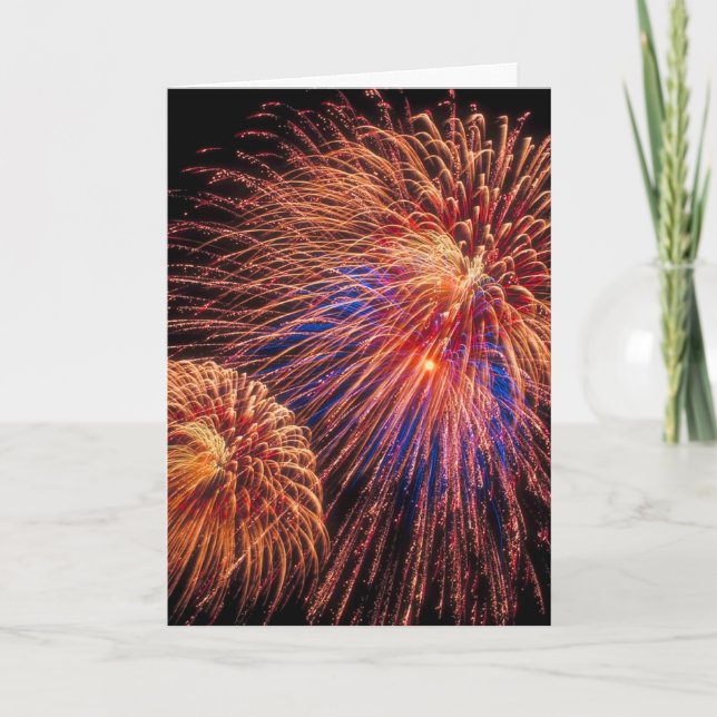 Fireworks 4th of July Card (Front)
