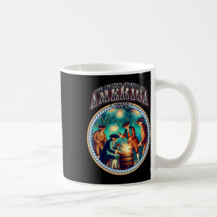 Fireworks 4th Of July Independence Patriotic 1776 Coffee Mug
