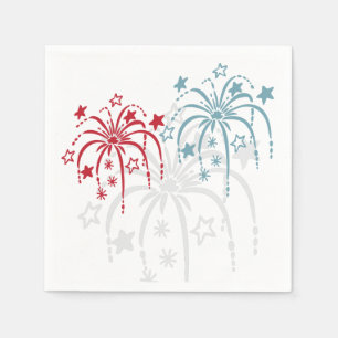 Fireworks 4th of July Paper Napkin Set