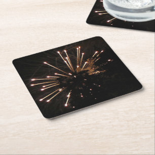 Fireworks 5 paper coasters