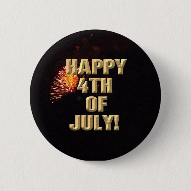 Fireworks 8 4th of July button (Front)