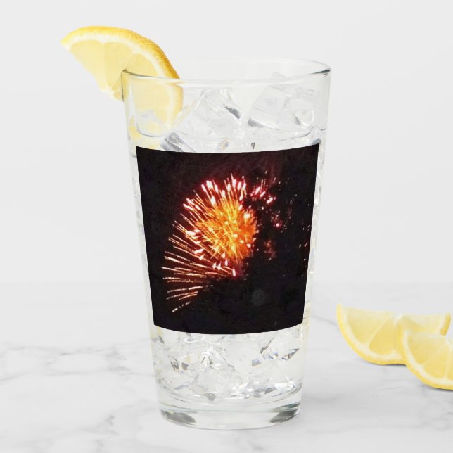 Fireworks 8 Collins glass tumbler (Front Ice)