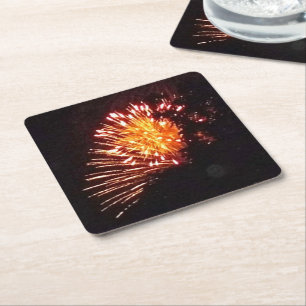 Fireworks 8 paper coasters