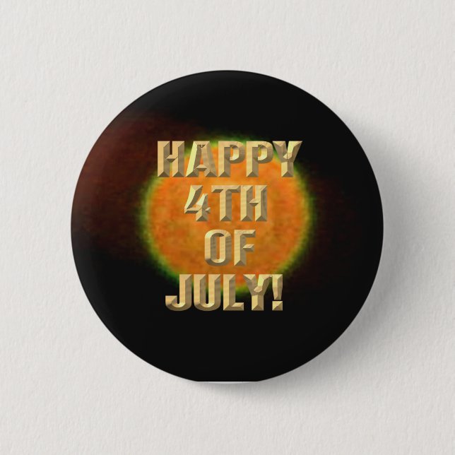 Fireworks 9 4th of July button (Front)