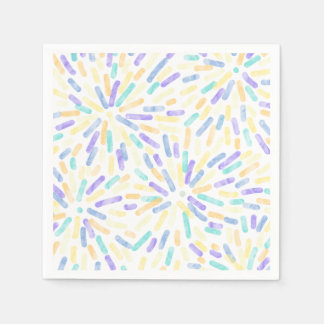 Fireworks Abstract Genderfaun Pride Flag Pastel Napkin
