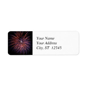 Fireworks Address Label