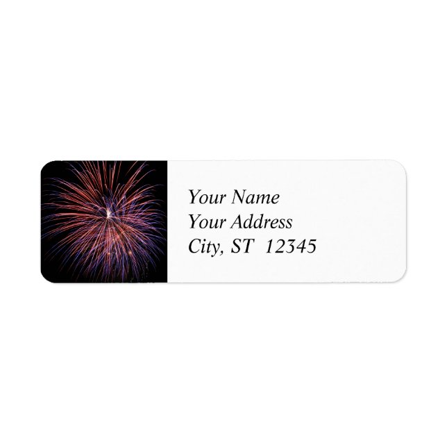 Fireworks Address  Label (Front)