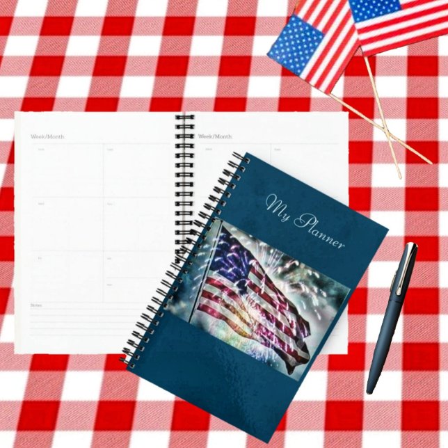 Fireworks Backdrop Planner (Plan your patriotic activities, & vacations, with this Fireworks Backdrop Planner!)