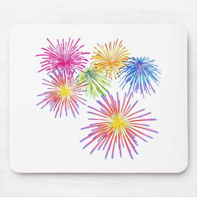 Fireworks Big Party Celebration Firecrackers  Mouse Pad (Front)