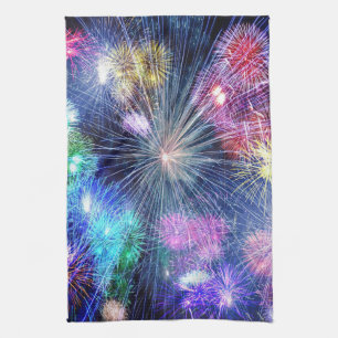 Fireworks Blast Kitchen Towel