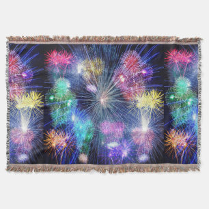 Fireworks Blast Throw Blanket