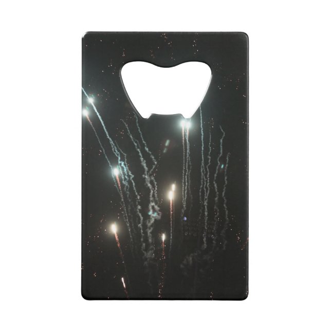 Fireworks Bottle Opener Credit Card Bottle Opener (Front)
