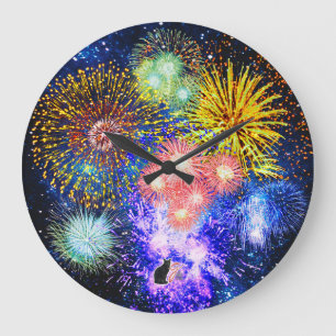 Fireworks Bursts Clock
