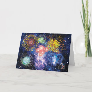 Fireworks Bursts Greeting Card