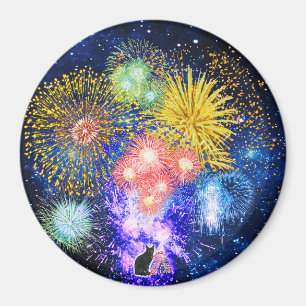 Fireworks Bursts Magnet