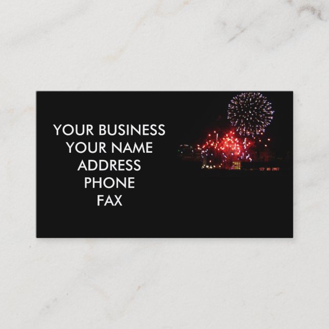 FIREWORKS BUSINESS CARD (Front)