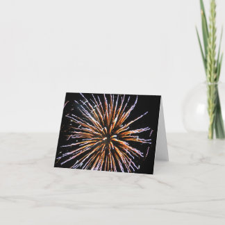 Fireworks Card