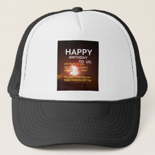 Fireworks Celebration with Thank You Message Trucker Hat