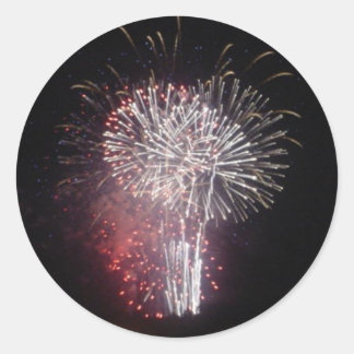 Fireworks Classic Round Sticker