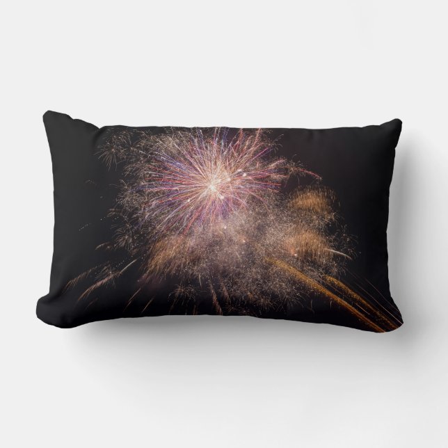 Fireworks custom throw pillow (Front)