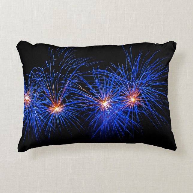 Fireworks Decorative Pillow (Front)