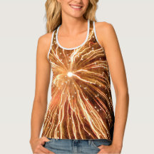 FIREWORKS DESIGN -Women's Tank Top