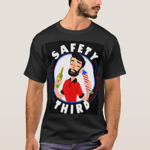 Fireworks Director 4th July Safety Third  T-Shirt