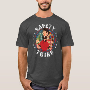 Fireworks Director 4th July Safety Third T-Shirt