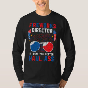 Fireworks Director 4th Of July Patriotic Mens T-Shirt